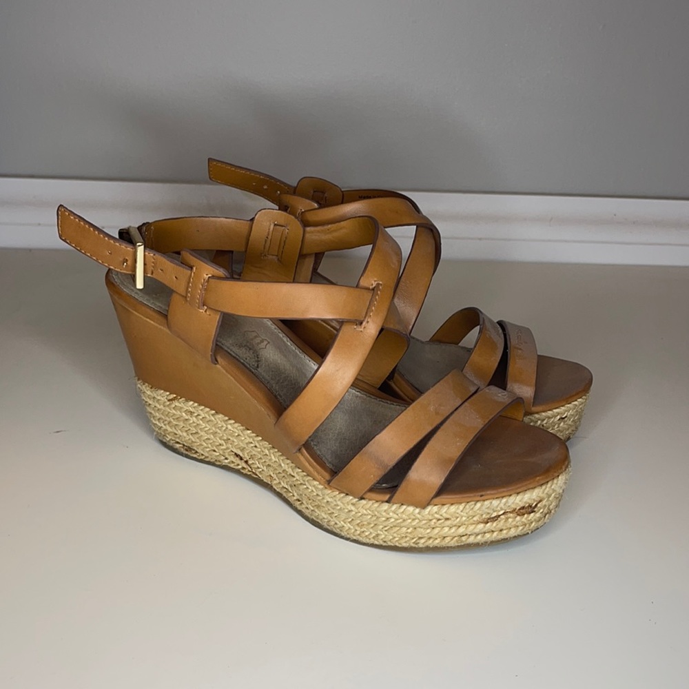 Aldo light brown wedges. Size 8.
